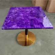 24" Amethyst Table Top Slab, Natural Amethyst Crystal Table, Amethyst Geode Top