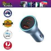 Baseus Golden Contactor Pro 65W Triple Fast Car Charger | Free Shipping