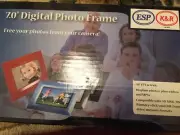 7.0" Digital Photo Frame BY ESP K&R, DISPLAY PHOTO, PLAYS VIDEOS AND AMPS,MEMORY