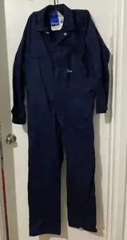Vintage Forman by Yakka Blue Jumpsuit Overalls Boiler Suit Workwear Size 6 1/4