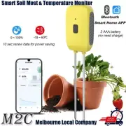 Temp and Humidity Meter for Garden Smart Bluetooth Soil Moisture Test Detector