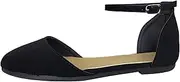 [TruFox] Womens Flat Ankle Strap D'Orsay Ballet Flat