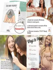 30 COTIER Baby Shower Scratch Off Game - Emoji Lottery