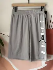 Nike Air Jordan Shorts Youth XL Jumpman Logo Pockets Mesh Boys Grey NWT