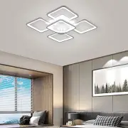 Jaycomey Modern Ceiling Light,Led Chandelier Flush Mount,Square Shape White Ceil