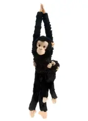 Wild Republic Hanging Monkey Chimpanzee with Baby 50cm Plush Soft Toy