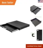 Heavy Duty Alloy Steel Rack Mount Drawer for 19-Inch Racks with Lock & Key