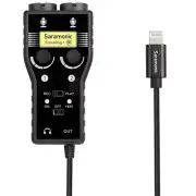 Saramonic 2-Ch 3.5mm, XLR Microphone & 6.35mm Guitar Interface with Lightning Ou