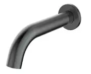 Ikon Hali | Gunmetal Grey Curve Fixed Wall Spout Outlet
