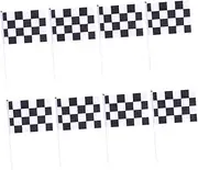 Gogogmee 7-number Racing Flags Set 24pcs Handheld Flags Decorative Party Banners for Racing Events