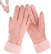 Rechargeable Heated Gloves - Soft Heated Winter Gloves - Snow Thermal Muff Touchscreen Rechargeable Portable Hand Warmer for Ski Outdoor Snow Running Hunting Motorcycle