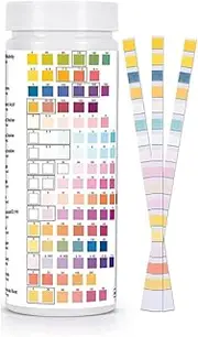Tuperoymse 16 in 1 Drinking Water Test Kit, Water Testing Kits for Drinking Water 100 PCS Water Quality Test Strips,Free Chlorine