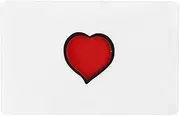 Flick The Heart Card,Magician Close Up Illusions Mentalism Gimmicks Props - Flick Finger Heart Appearing Card for Confessing Valentine's Day