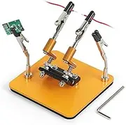 NOEVSBIG Magnetic Helping Hands Soldering Station with A 3.9 x 3.9 Inch Stable Base, 4 Flexible Arms– 360° Rotatable Adjustable Versatile Helping Hands Tool for Soldering, Electronics Repair, and DIY