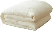 JSEIAJB Silkworm Silk Quilt Bedding Three Layers of Winter Thickened Warm Spring and Autumn Quilt Winter Quilt(3kg)