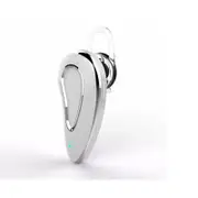 Mini Stereo Wireless Hands Free HeadSet-bluetooth Voice Control Music Earphone With Mic-White