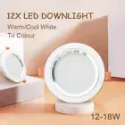 12Pcs LED Downlight 12/14/16/18W DIM CCT Dimmable 70mm/90mm/120mm Cutout Indoor