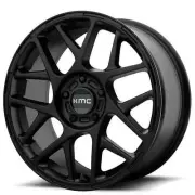 (4) 17" KMC Wheels KM708 Bully Satin Black Rims (B8) (for: Honda)