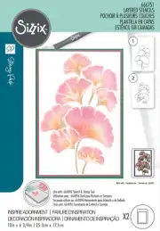 Sizzix A5 Cosmopolitan Stencil By Stacey Park 2/Pkg-Inspire Adornment,1Pk