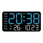 Plastic Material LED Digital Wall Clock Temperature Date Display Clock