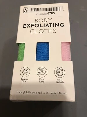 S&T INC Exfoliating Body Scrubber, Back Scrubber for Shower and Exfoliating C...