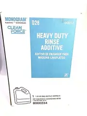1.32 Gal Monogram Clean Force EZ D28 Heavy Duty Streak Free Dish Rinse Additive