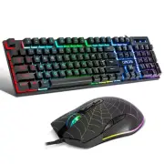 Gaming Keyboard and Mouse for Mac PC PS5 PS4 Xbox One Gamers, RGB Backlit LED...