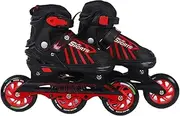 EL1031 Inline Adjustable Skates | Aluminium Chassis and 100 mm PU Three Wheels | With ABEC 9 Bearings