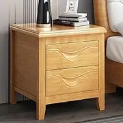 Nightstand, Nightstand with Drawers, Nightstand Set, Accent Bedside Storage Cabinet/Table, Modern Wood Side Table Small End Table, for Bedroom, Living Room(Log)