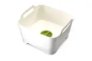 Joseph Joseph Wash & Drain Wash Bowl Sink Washing/Kitchen Strainer White/Green