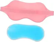 MUSISALY 1set Sleeping Eye Mask Cold Compress Gel Eye Mask for Light Blocking Soft Silicone Material Elastic Band for Comfortable Naps and Sleep