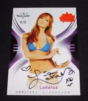 2015 Benchwarmer LISA LAKATOS National #18 Orange Foil Auto/6 Deal or No Deal