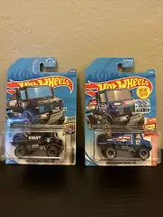 “2” Mercedes-Benz Unimog Hotwheels SWAT Treasure Hunt & Blue factory Sealed