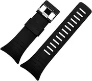 [BANDKIT] Smart Silicone watchband for SUUNTO CORE Rubber strap wristband bracelet 35mm black belt included Screws screwdriver