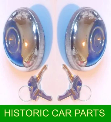 MORRIS MINI COOPER S 1963-66 - 2 LOCKING FUEL CAPS & Keys