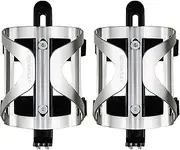 2pcs ycle Water Bottle Holder Cage with Straps Cycling Bike Bottle Attachment Mount with Bolts Tools 2