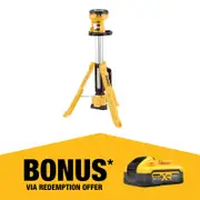 DeWALT 18V XR Li-Ion LED Tripod Light Bare DCL079-XJ - Skin Only