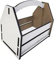 Sublimation Blank Beverage Basket for Organizing Drinks Snacks More for Outdoor Picnics Festivals Home Storage Functional Heat Transfer Basket
