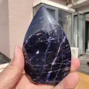 168g RARE Natural Sodalite Tower Point obelisk blue Quartz Crystal Healing