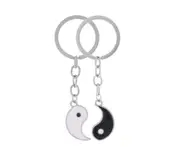 Trendy one Pair Key Chain Alloy Arrow Bow Love Keyrings Key Chains Lovers Ring Couples keychain for Gift 17343 - 10