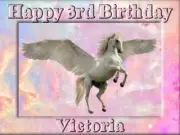 UNICORN HORSE REAL EDIBLE ICING ROUND CAKE TOPPER PARTY IMAGE FROSTING SHEET