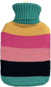 Feelgood Hot Water Bottle w/Cover 2L - Stripe Knit