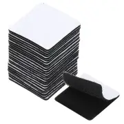 24 Pcs 2" x 2" Hook and Loop Strips Square Tape Double Sided Black