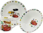 Disney Cars Ceramic Snack Set in Gift Box 3 Pieces (Bowl, Plate, Mug)