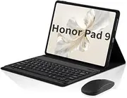 Jarttarn Compatible with Honor Pad 9 12.1 inch 2024; Bluetooth Keyboard Case with Mouse for Honor Pad 9, Stand Protective Cover Cases