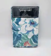 Springmaid 189 Percale Luxury No Iron 2 Standard Pillowcases Mondrian Floral New