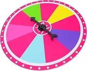 QUMIIRITY Hanging Round Prize Wheel Lightweight Rotary Prize Wheel Party Game Prop