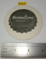 BRIMSTONE BREWING CO of RIDGEWAY ONTARIO CANADA, "BRIMSTONE" BEER COASTER.