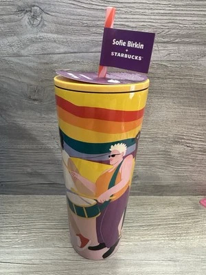 2024 Starbucks + Softie Birkin Metal 24oz. Pride Month Tumbler New ***