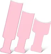 Baluue 3 Pcs Balance Board Hair Color Board Balayage Highlighting Board Foil Board Highlight Comb Balayage Board Hairstylist Accessories Brushes Highlighting Comb Pink Plastic